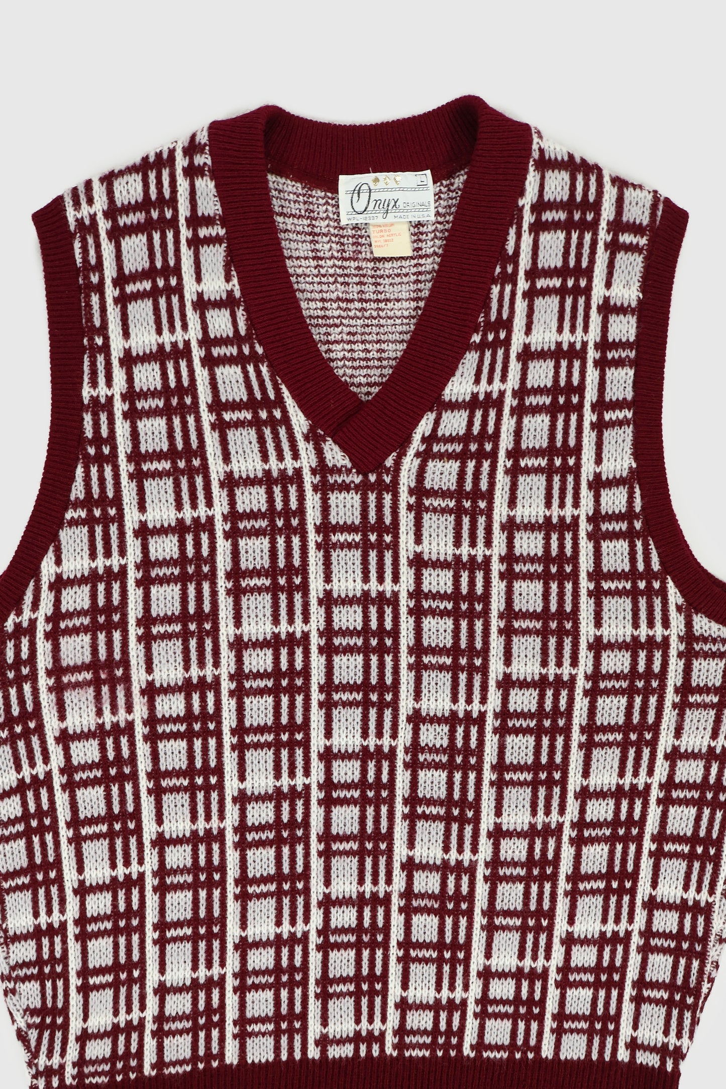 Vintage V-Neck Sweater Vest Image 1