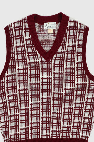 Vintage V-Neck Sweater Vest