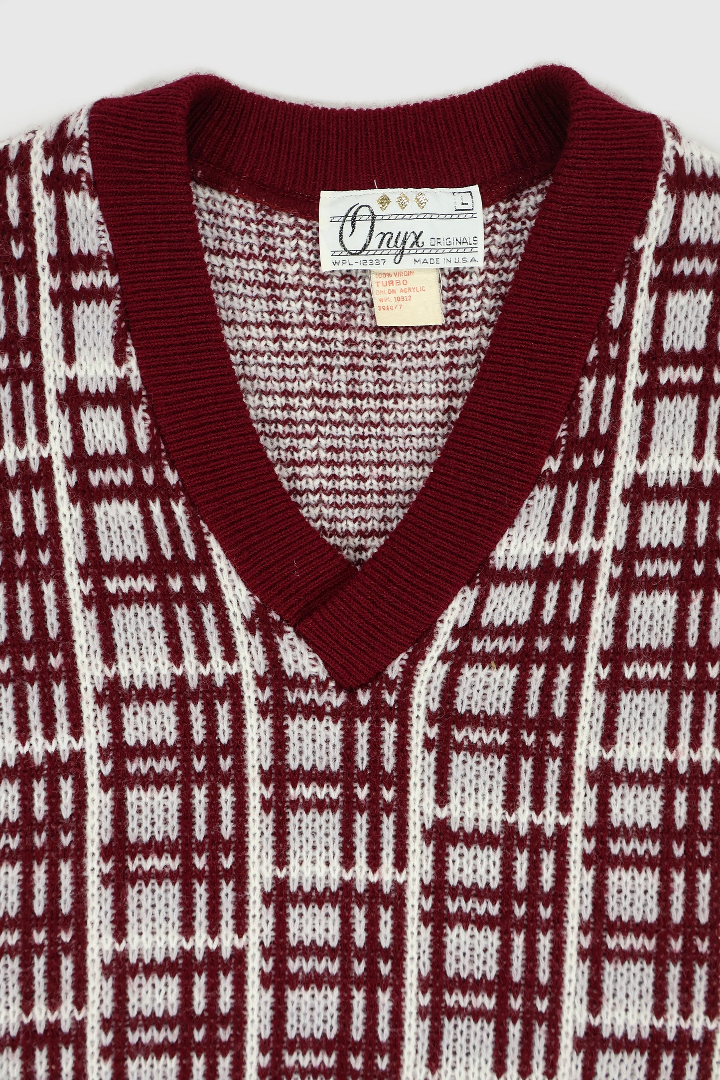 Vintage V-Neck Sweater Vest Image 2