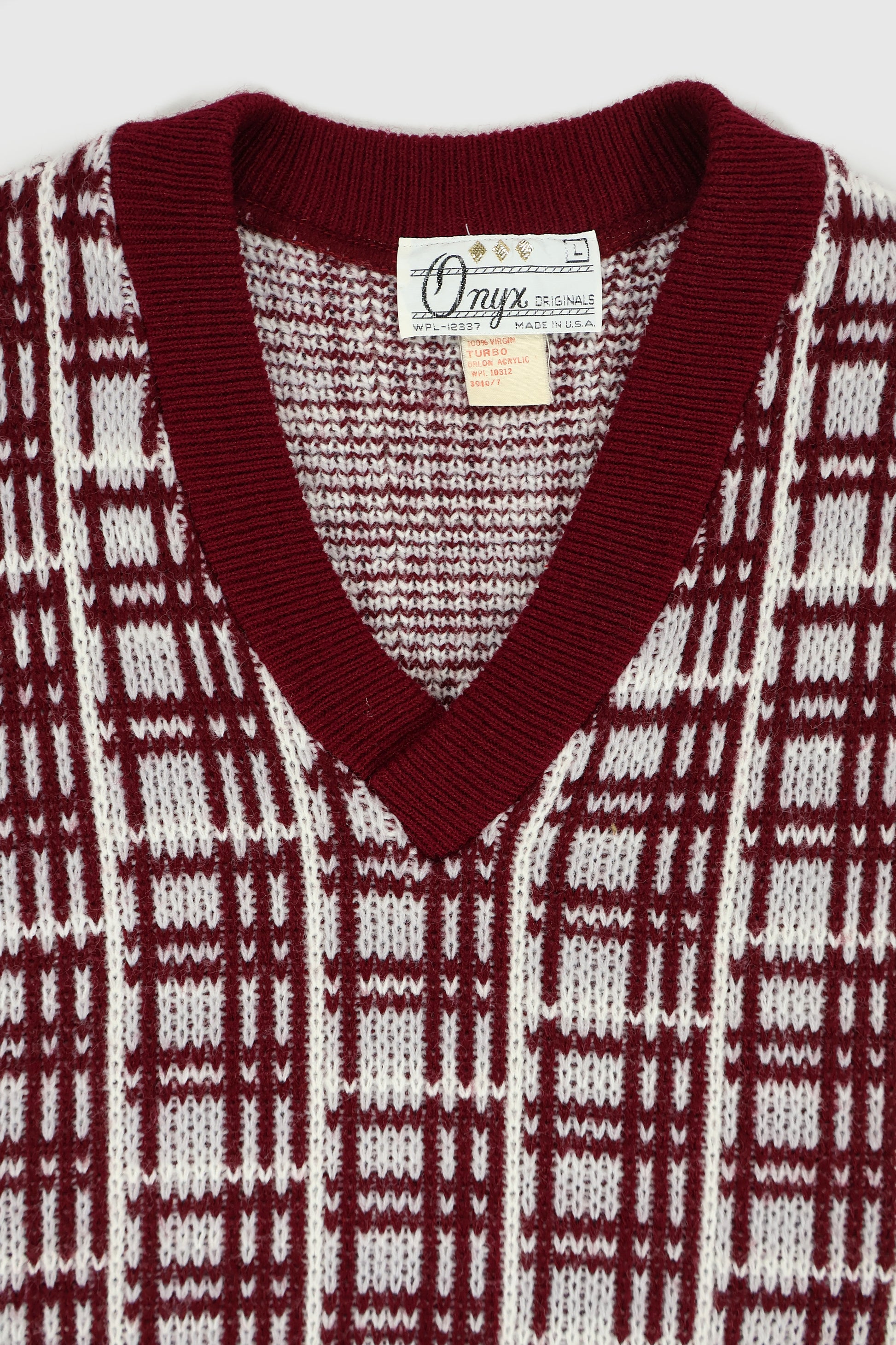 Vintage V-Neck Sweater Vest Image 2