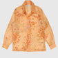 Vintage Butterfly Pattern Lace Button-Down Image 0