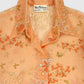 Vintage Butterfly Pattern Lace Button-Down Image 4