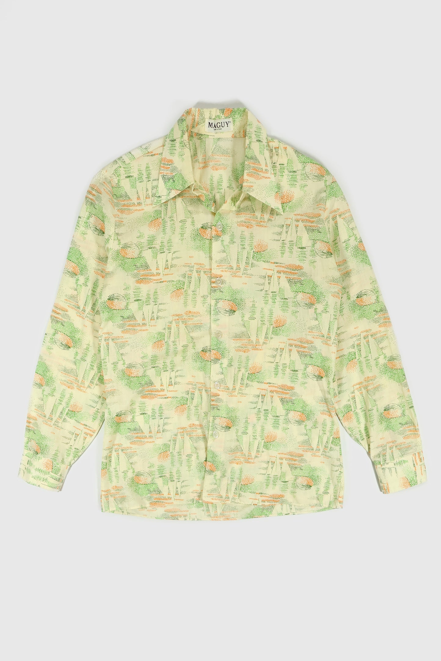 Vintage Sailboat Pattern Button-Down Shirt Image 0