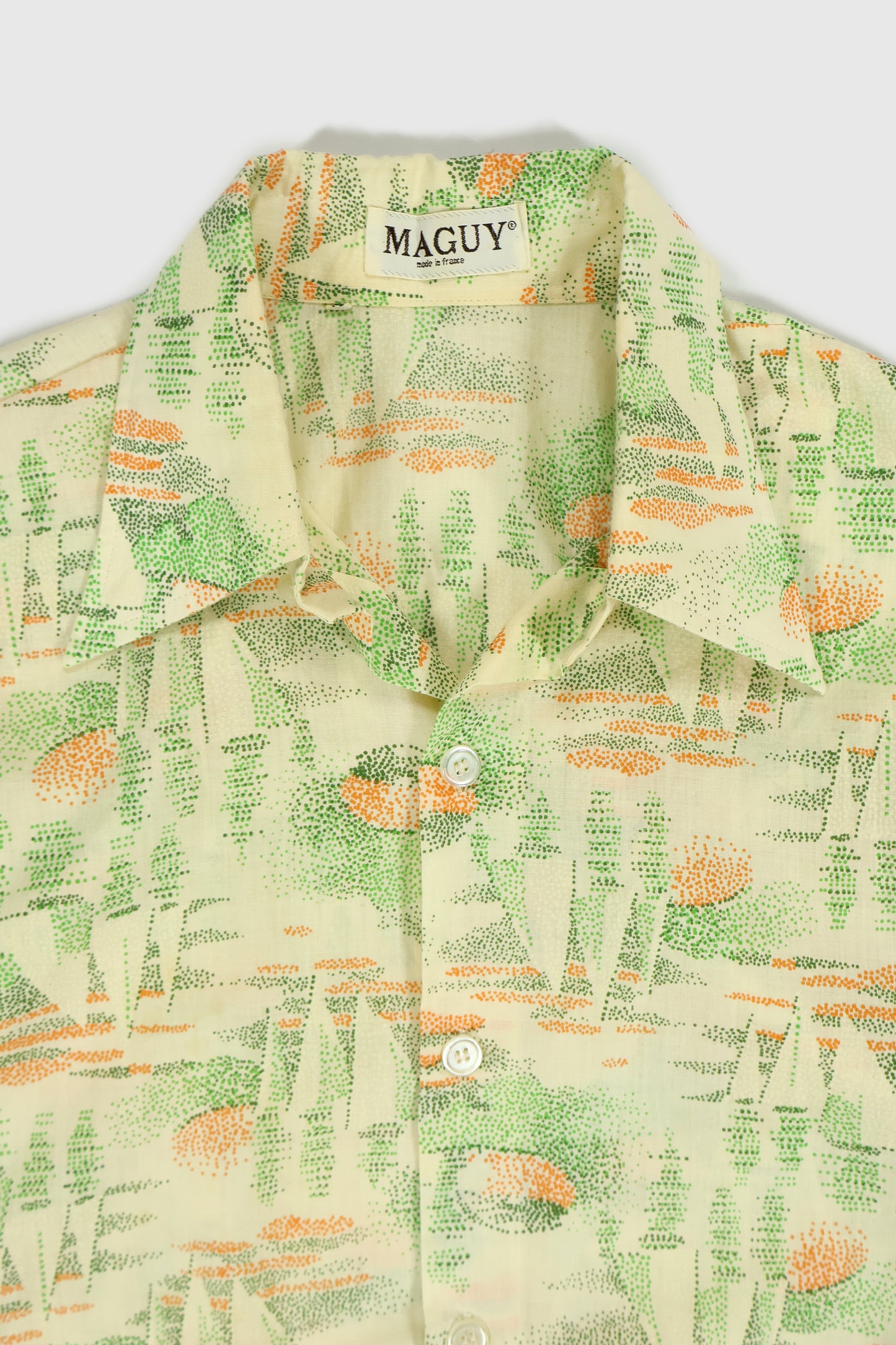 Vintage Sailboat Pattern Button-Down Shirt Image 2