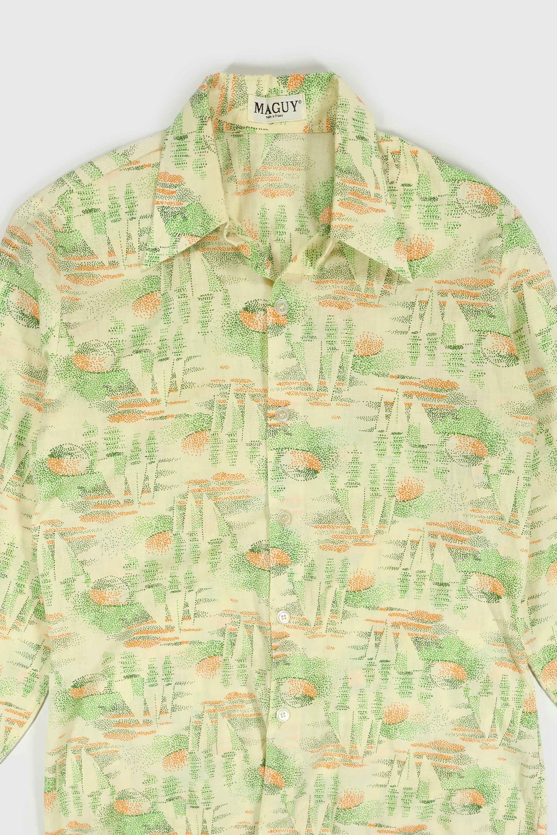 Vintage Sailboat Pattern Button-Down Shirt Image 1