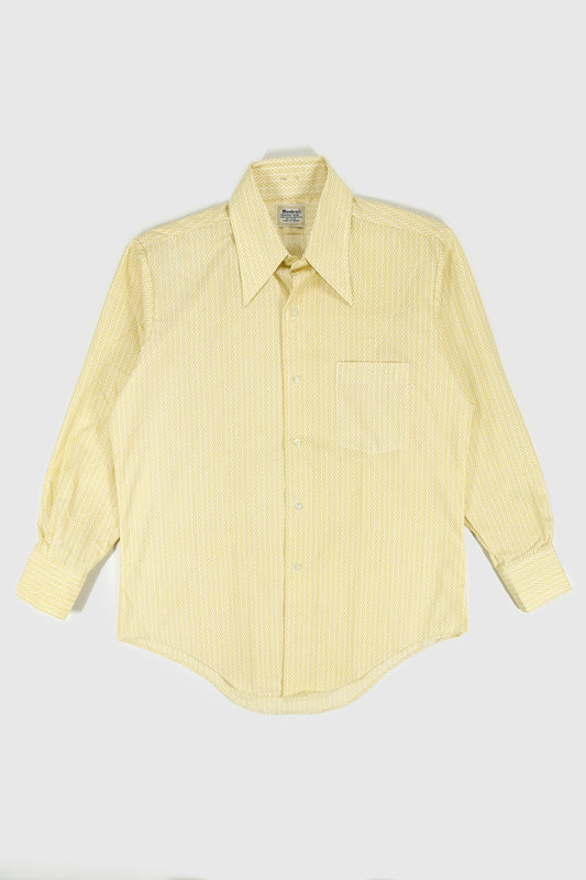 Vintage Herringbone Pattern Button-Down Shirt Image 0