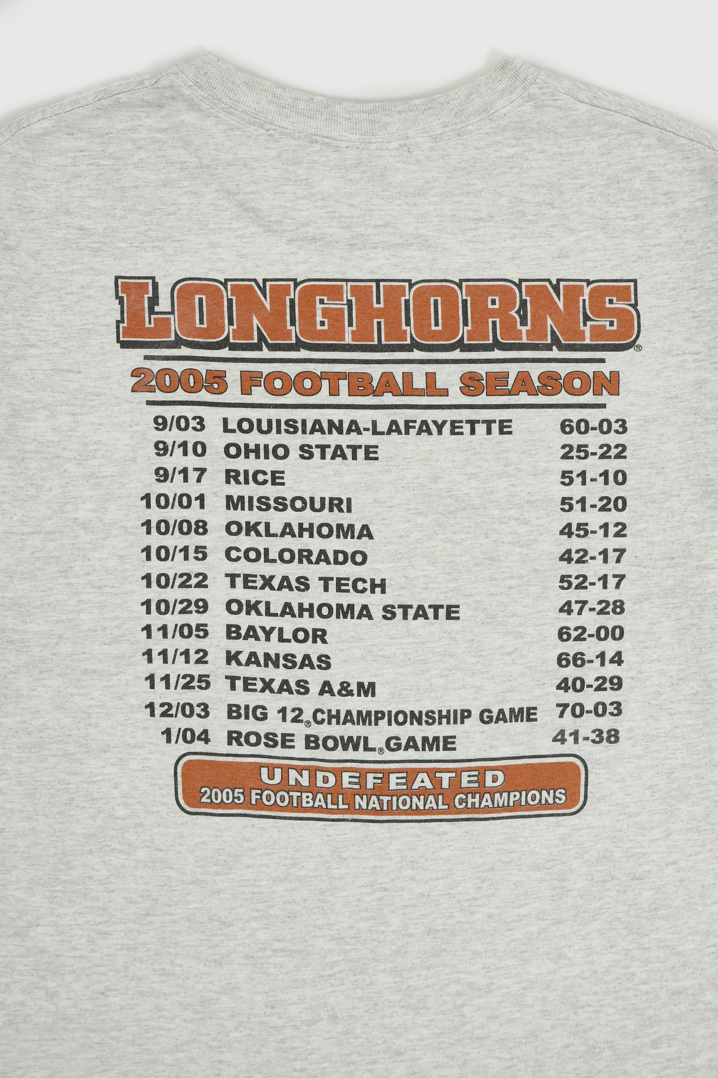 Vintage Texas Longhorns 2005 National Champions Tee Image 7