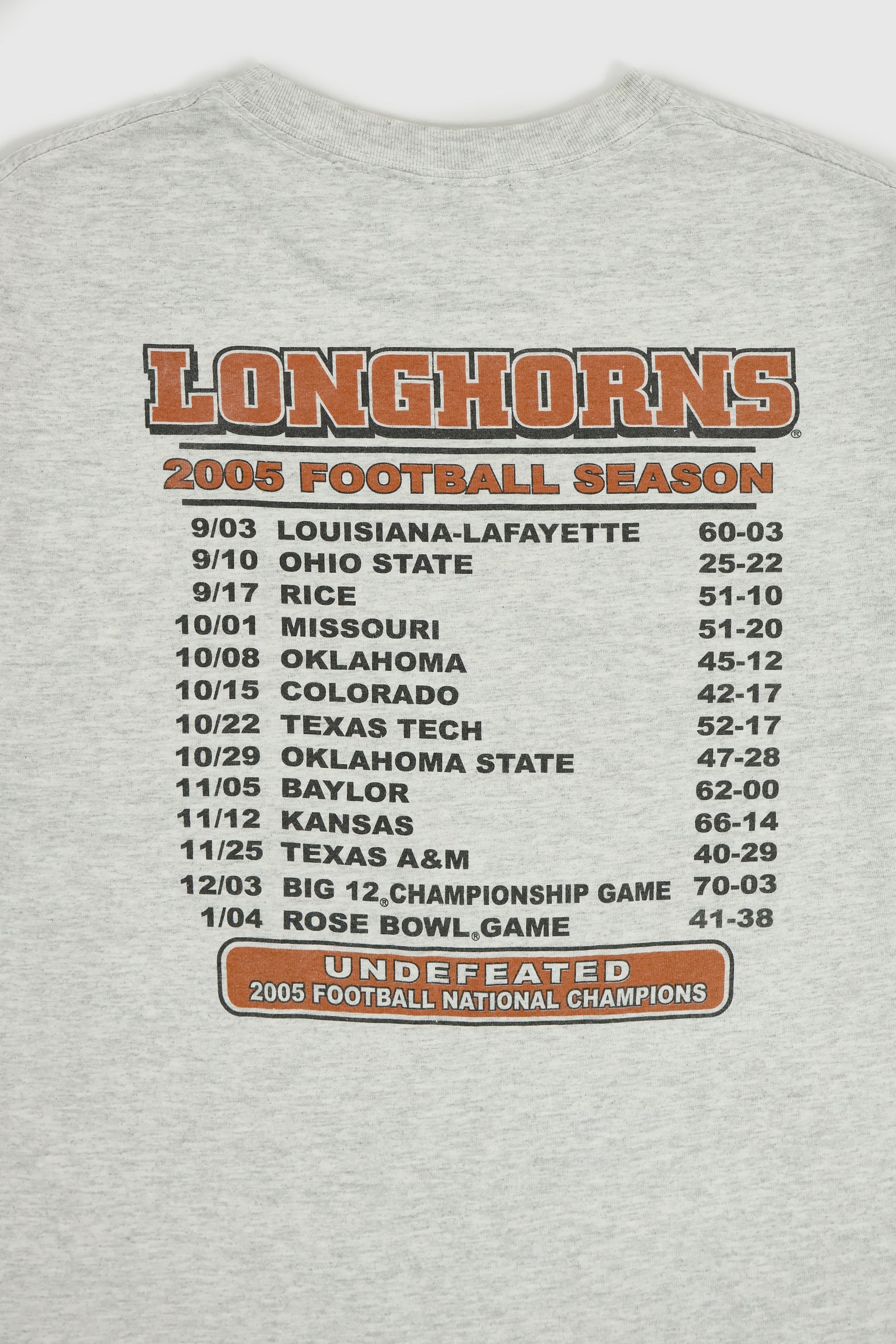 Vintage Texas Longhorns 2005 National Champions Tee Image 7