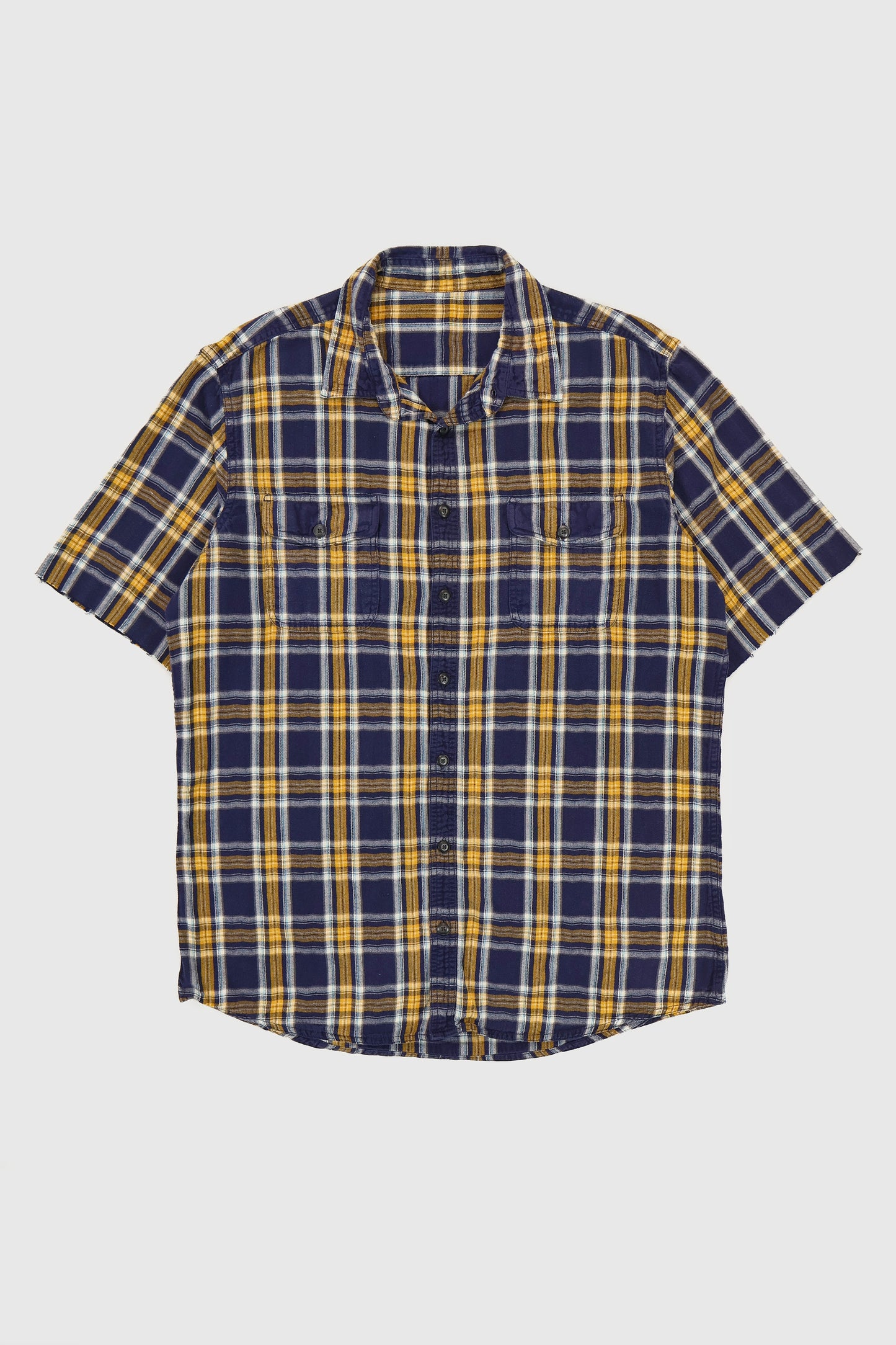Vintage Short Sleeve Cut-Off Button-Down Shirt Image 0