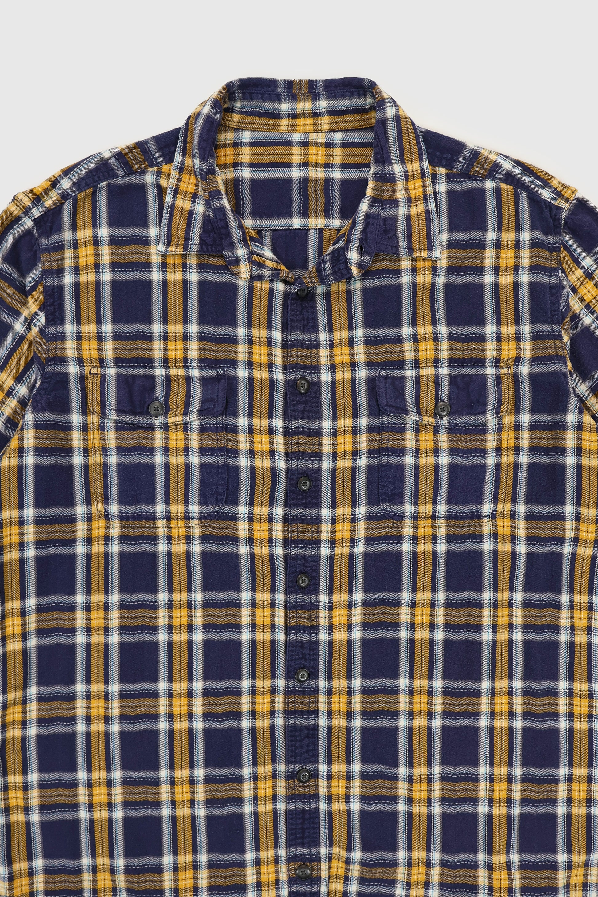 Vintage Short Sleeve Cut-Off Button-Down Shirt Image 4