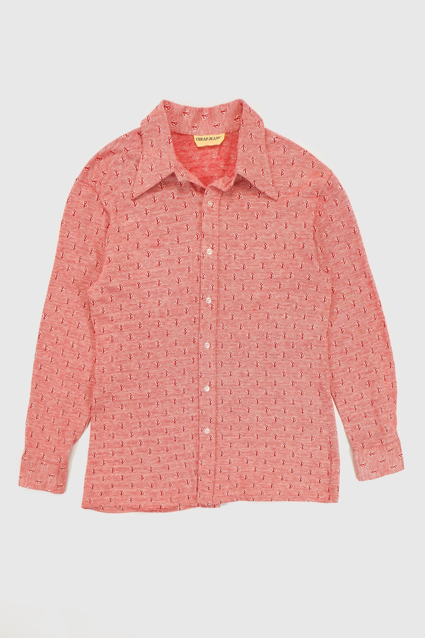 Vintage Anchor Pattern Button-Down Shirt Image 0