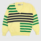 Vintage Striped V-Neck Sweater Image 0