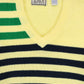 Vintage Striped V-Neck Sweater Image 3