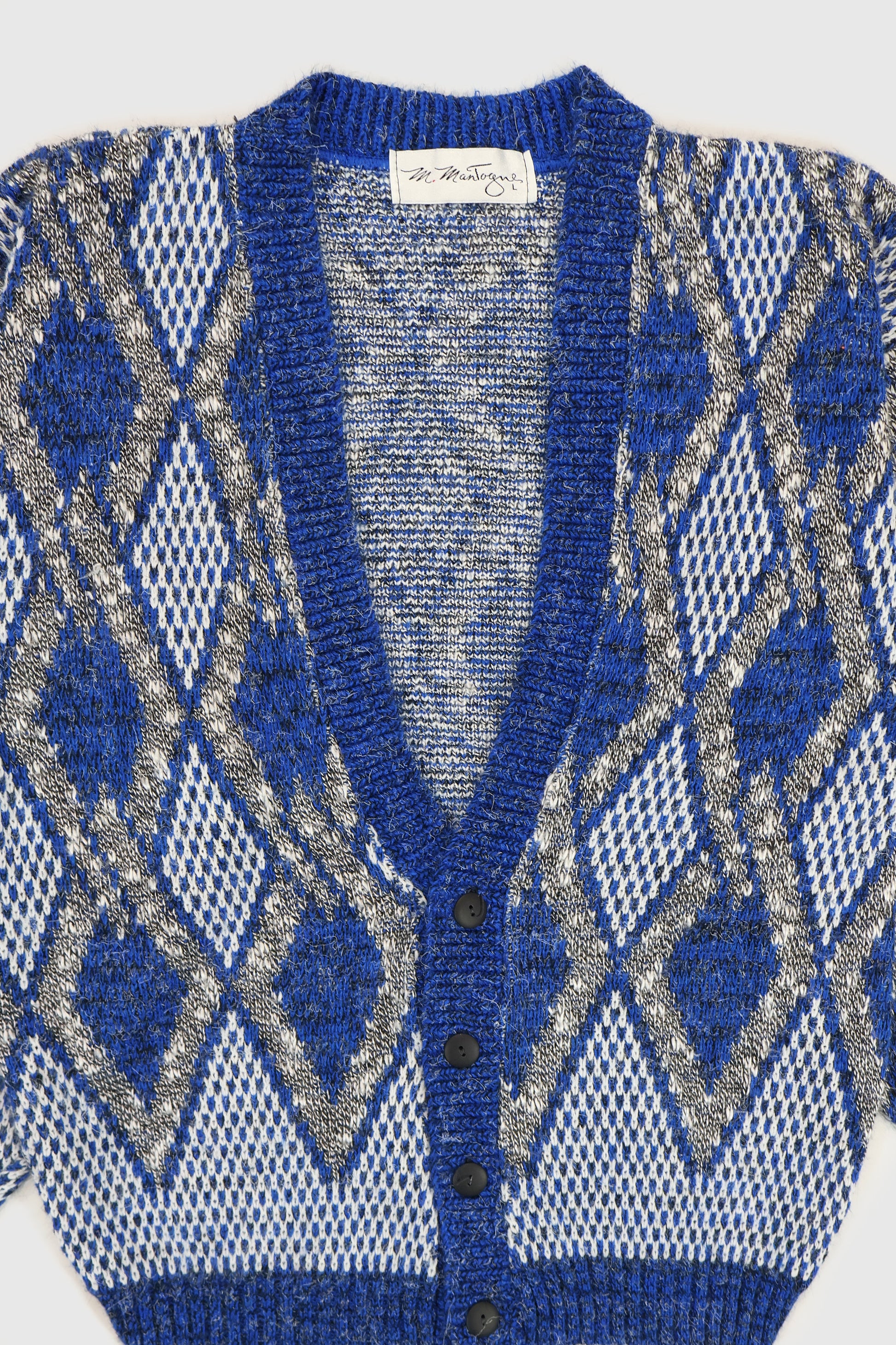 Vintage Argyle Pattern Cardigan Image 3