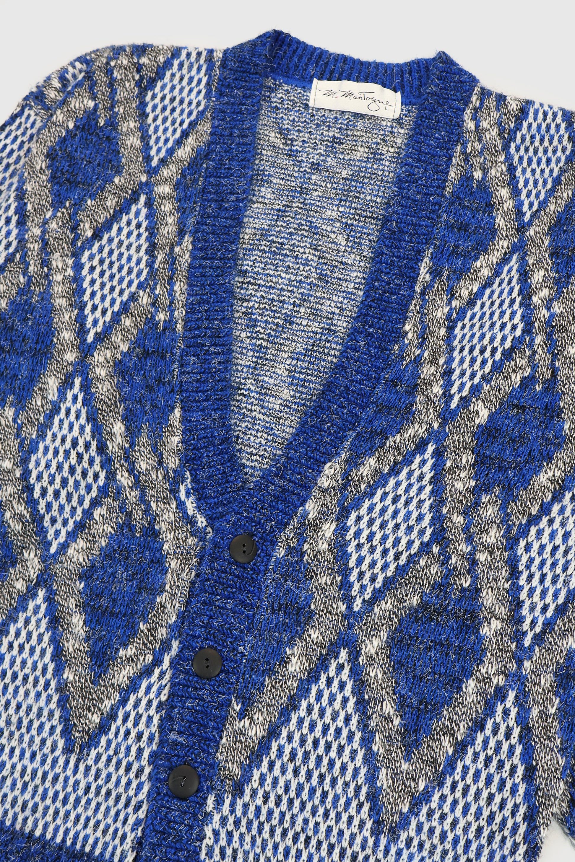 Vintage Argyle Pattern Cardigan Image 2