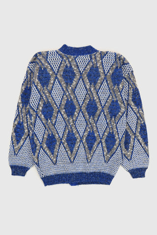 Vintage Argyle Pattern Cardigan