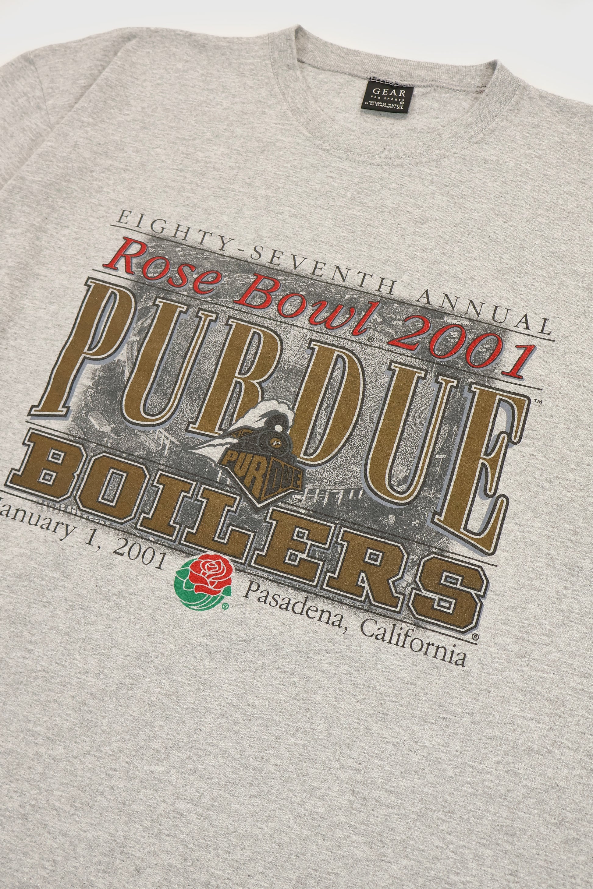 Vintage Purdue 2001 Rose Bowl Tee Image 1