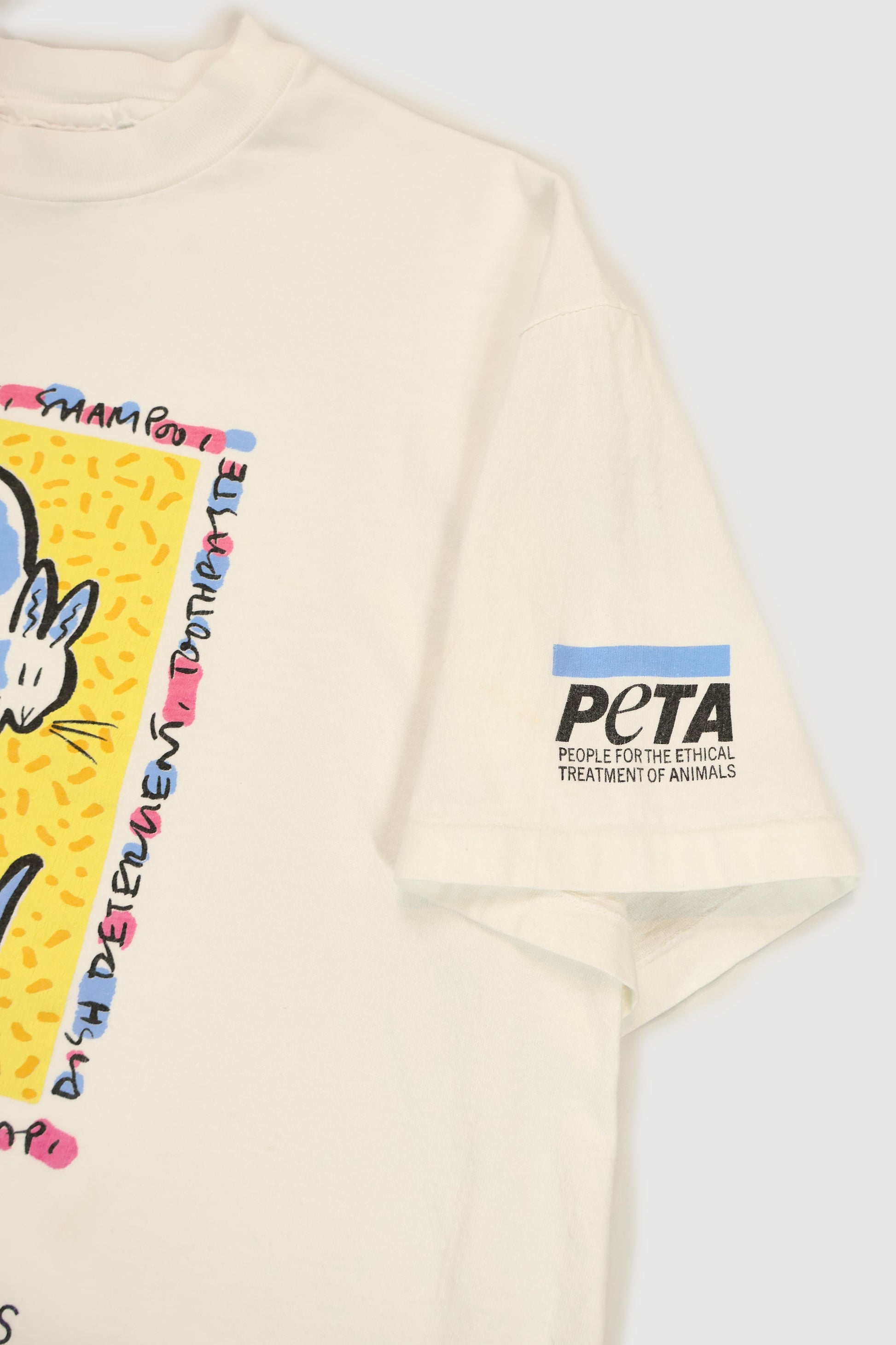 Vintage PETA Bunny Tee Image 3