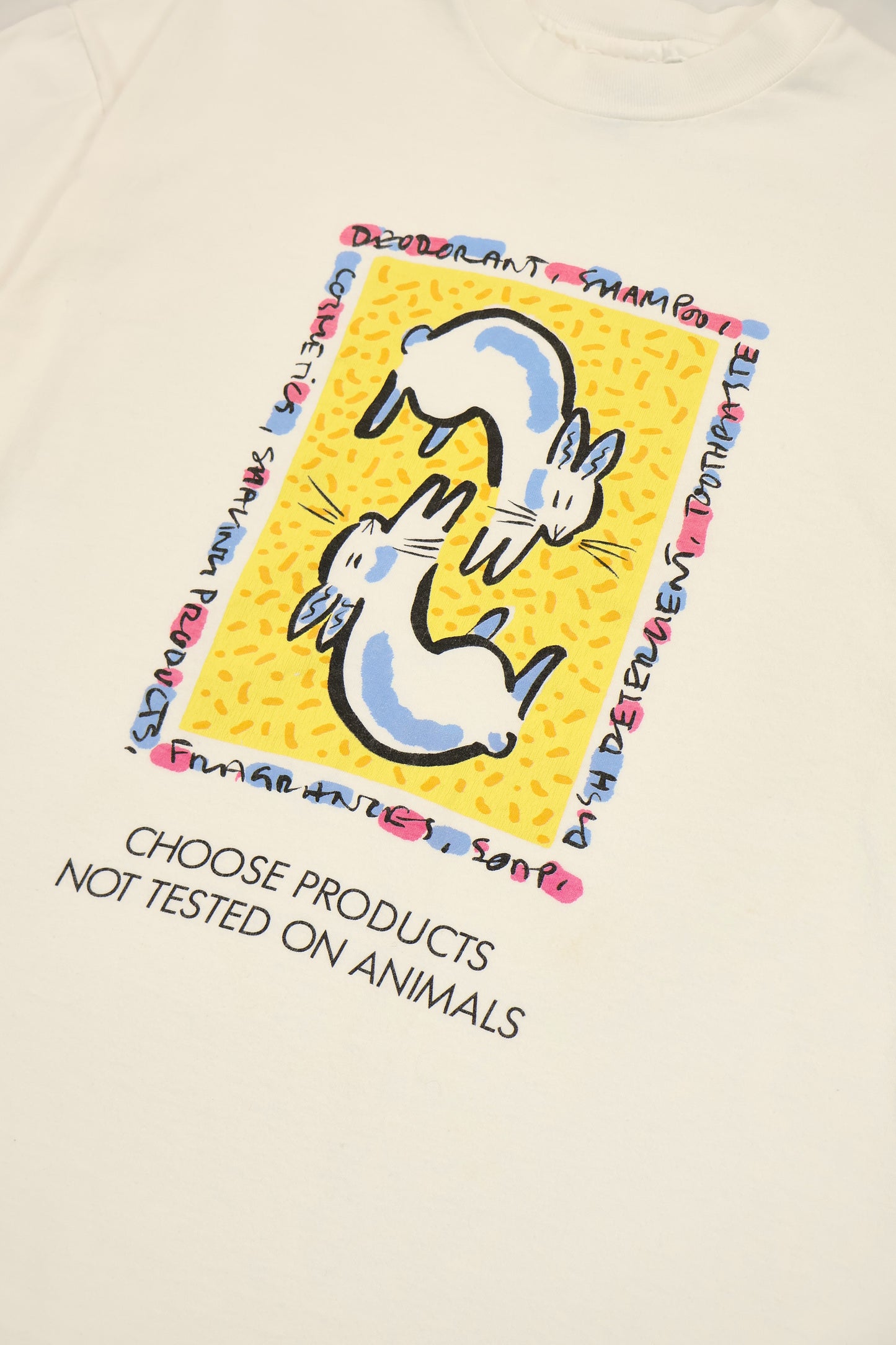 Vintage PETA Bunny Tee Image 1