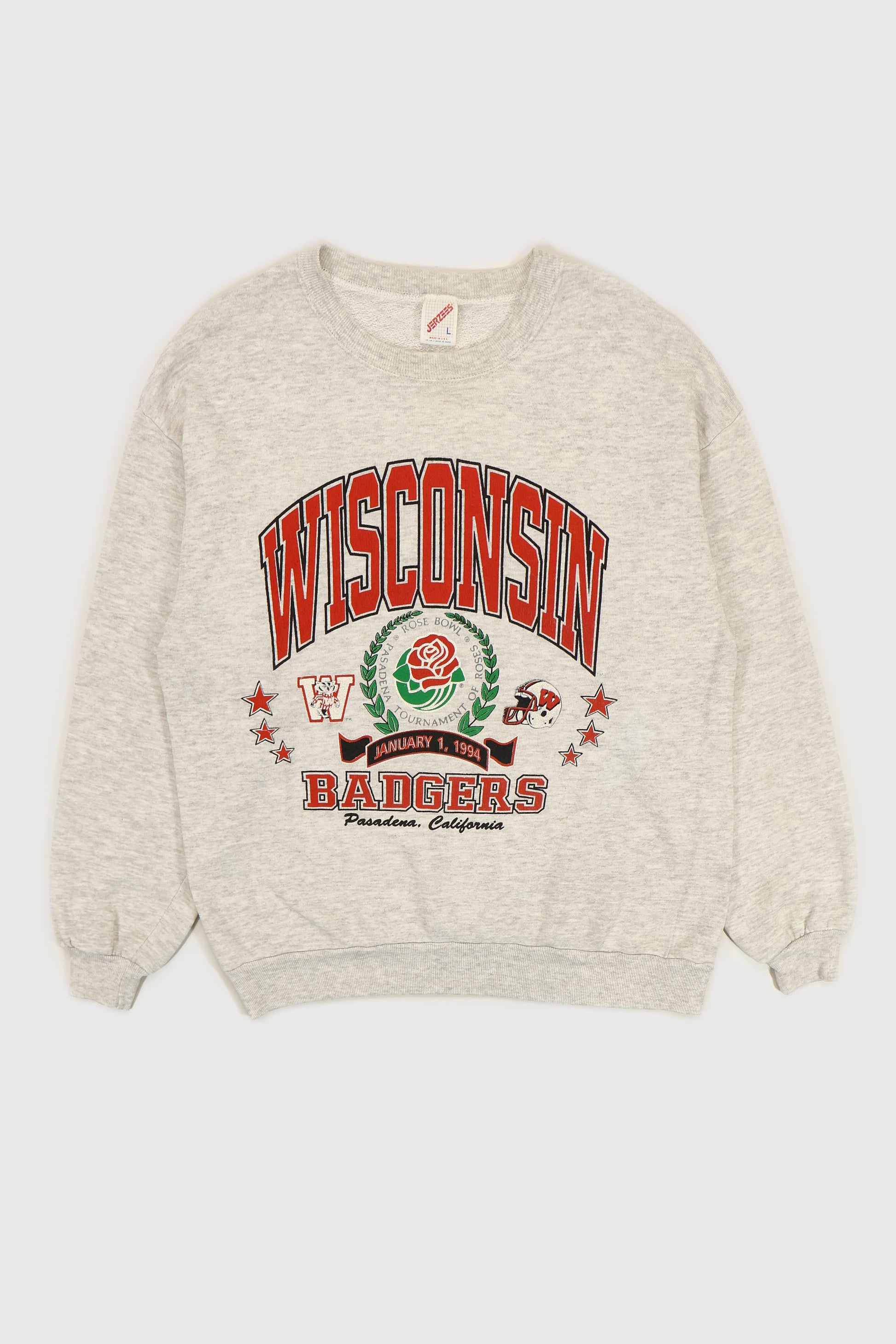 Vintage Wisconsin Badgers 1994 Rose Bowl Crewneck Image 0