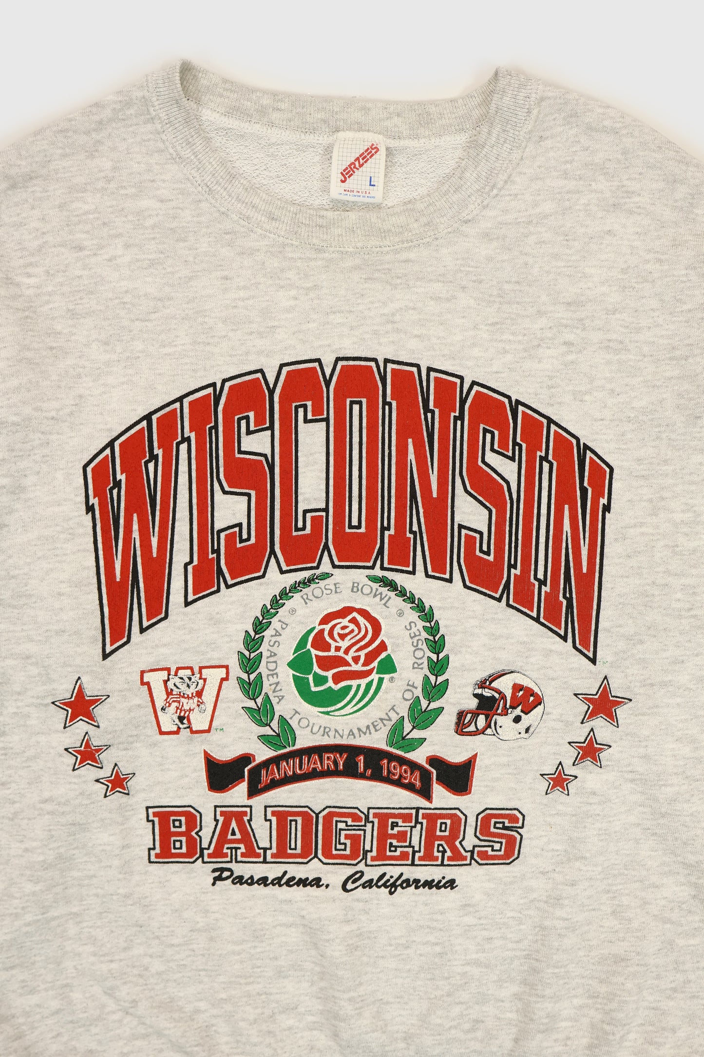 Vintage Wisconsin Badgers 1994 Rose Bowl Crewneck Image 2