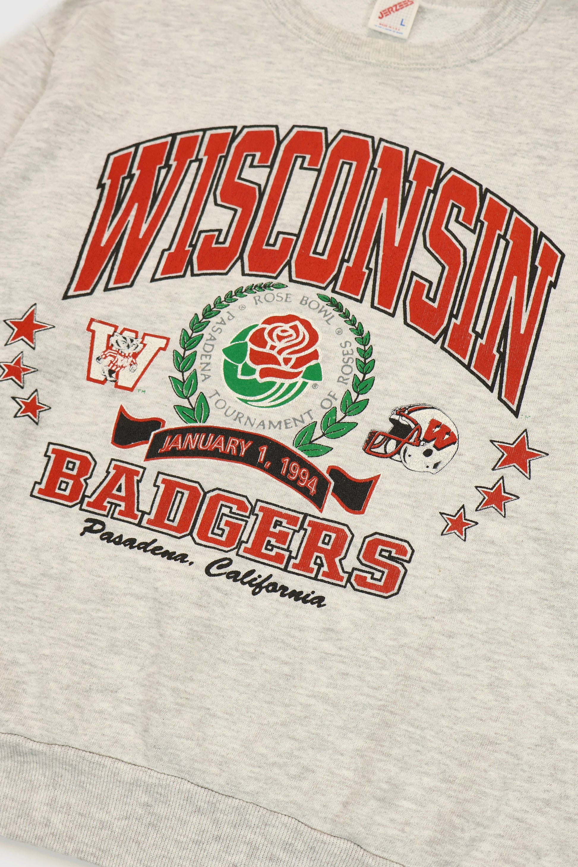 Vintage Wisconsin Badgers 1994 Rose Bowl Crewneck Image 1