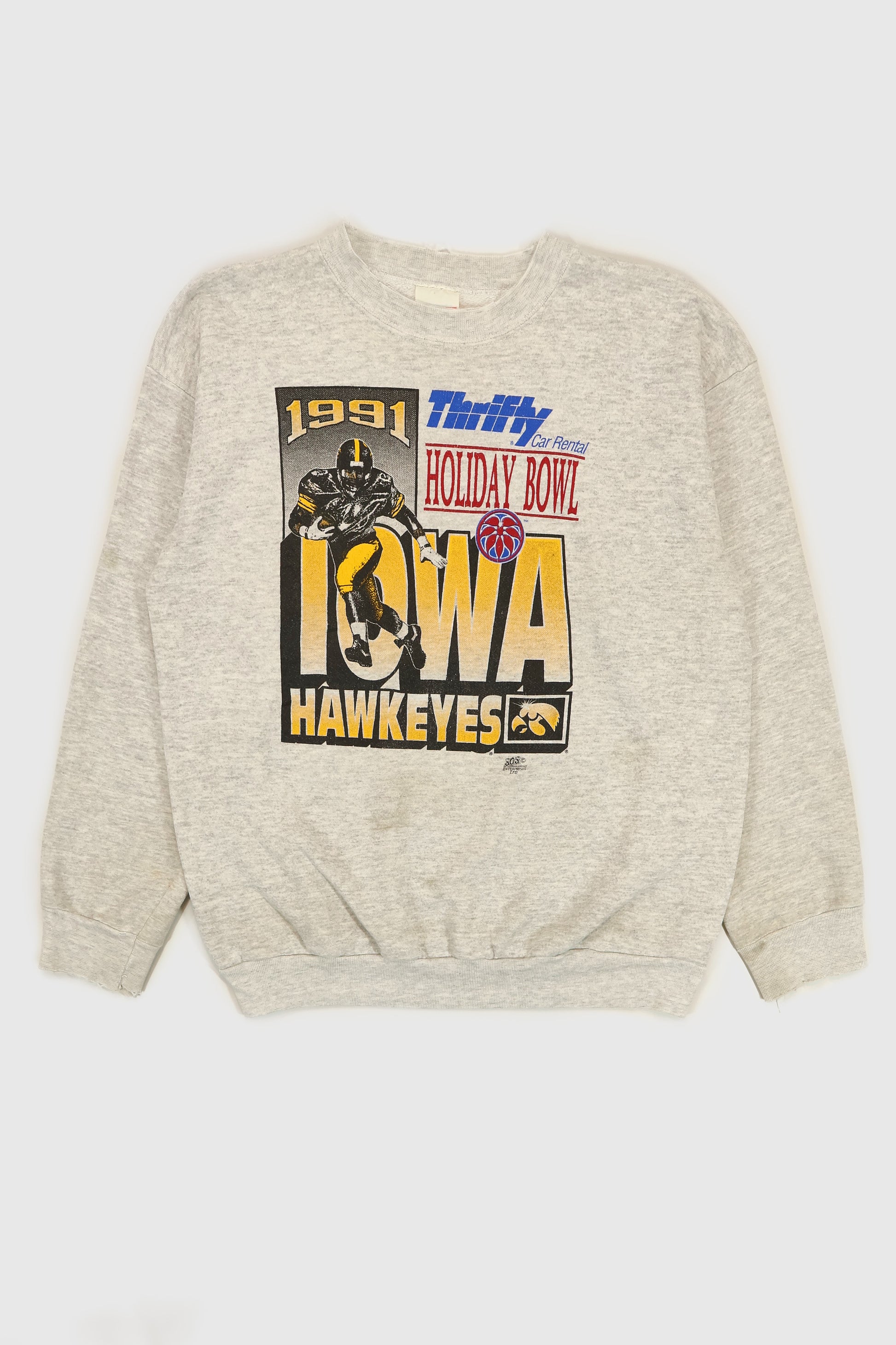 Vintage Iowa Hawkeye 1991 Holiday Bowl Crewneck Image 0