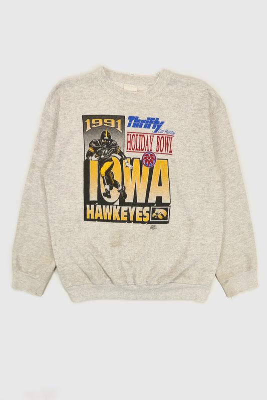 Vintage Iowa Hawkeye 1991 Holiday Bowl Crewneck Image 0