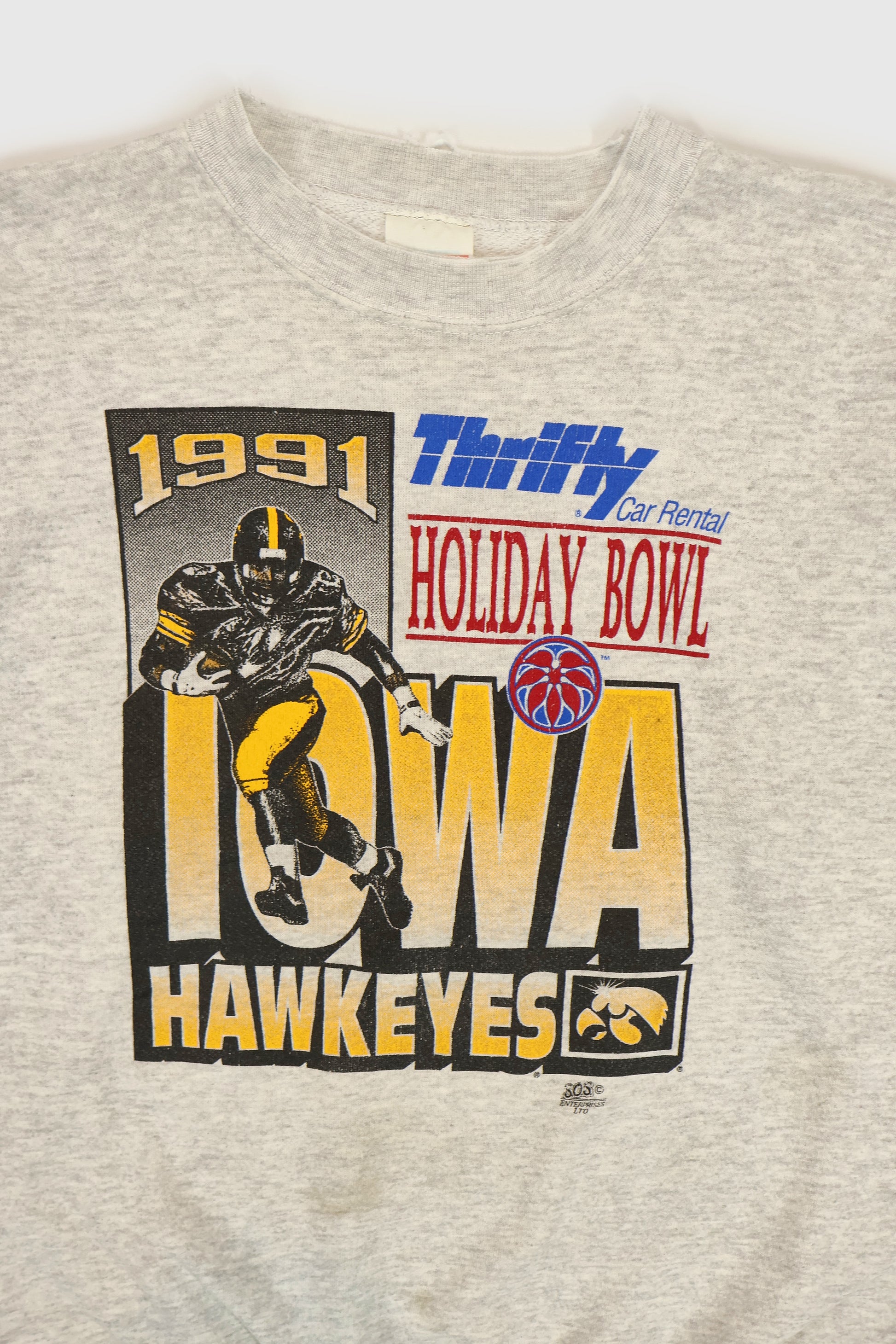 Vintage Iowa Hawkeye 1991 Holiday Bowl Crewneck Image 6