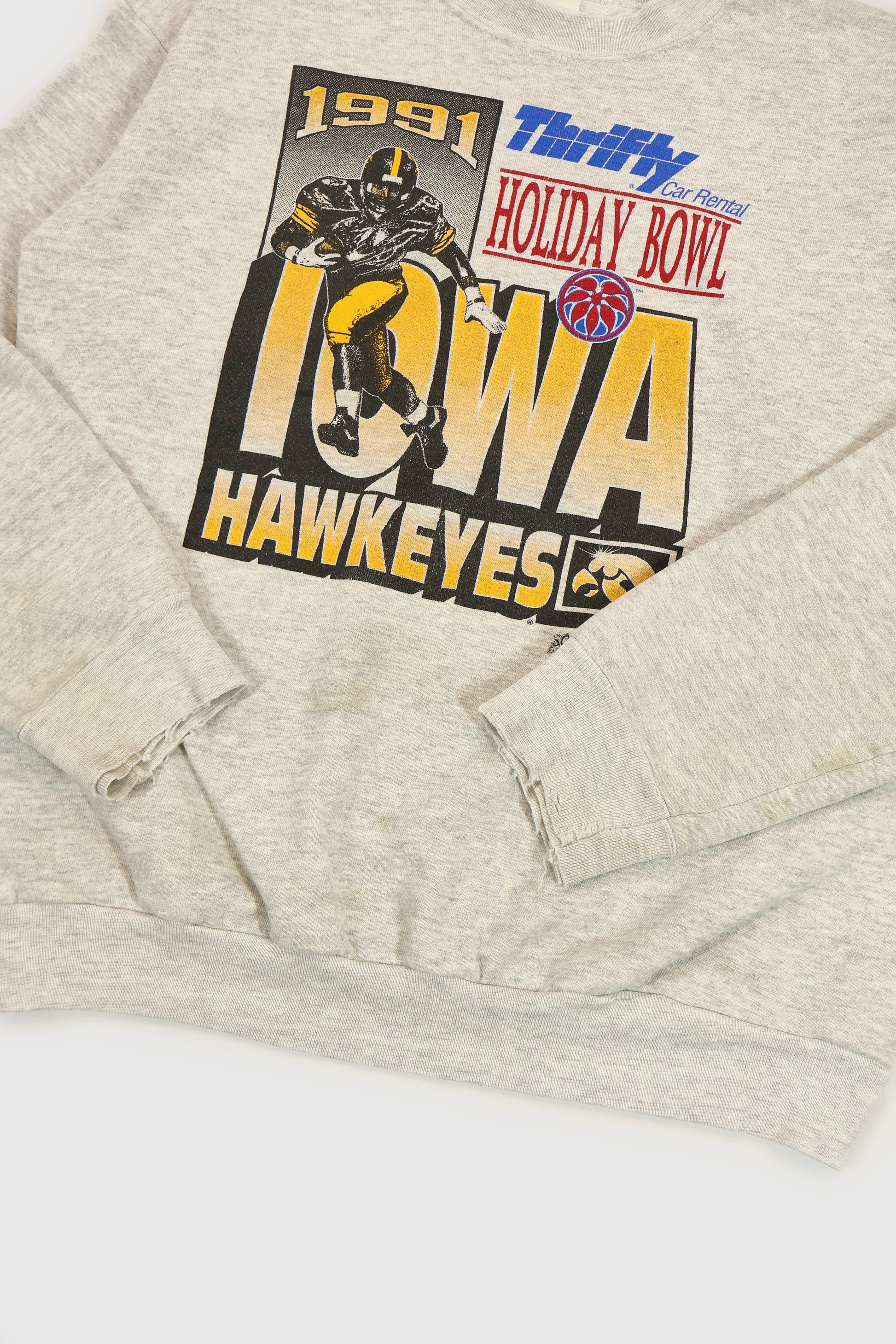 Vintage Iowa Hawkeye 1991 Holiday Bowl Crewneck Image 3