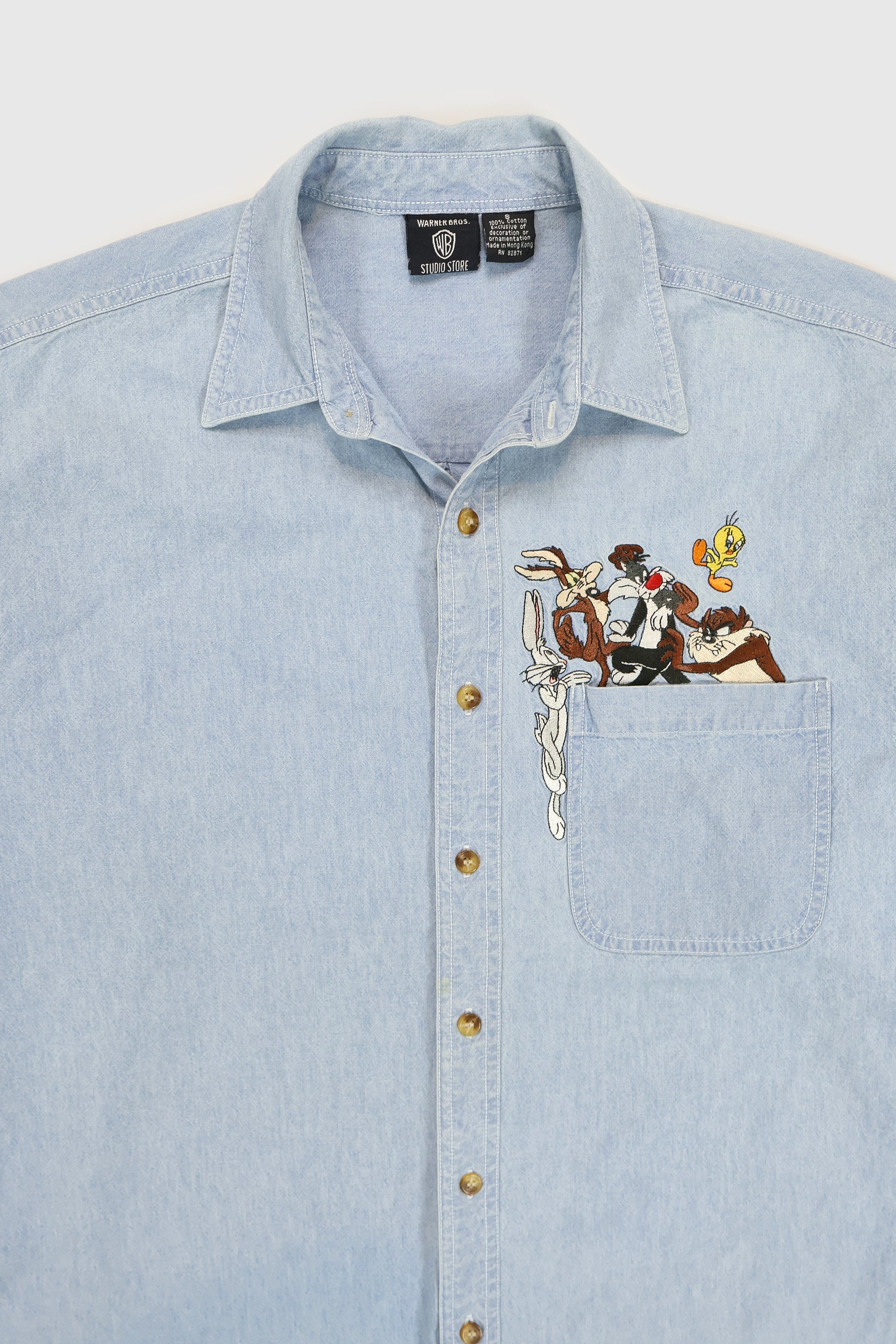 Vintage Looney Tunes Button-Down Shirt Image 5