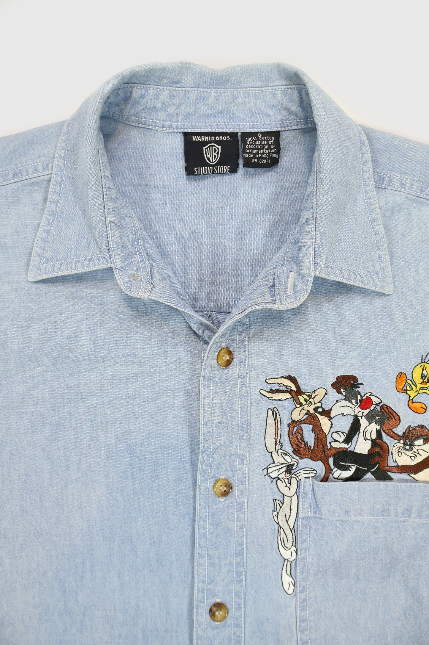 Vintage Looney Tunes Button-Down Shirt Image 3