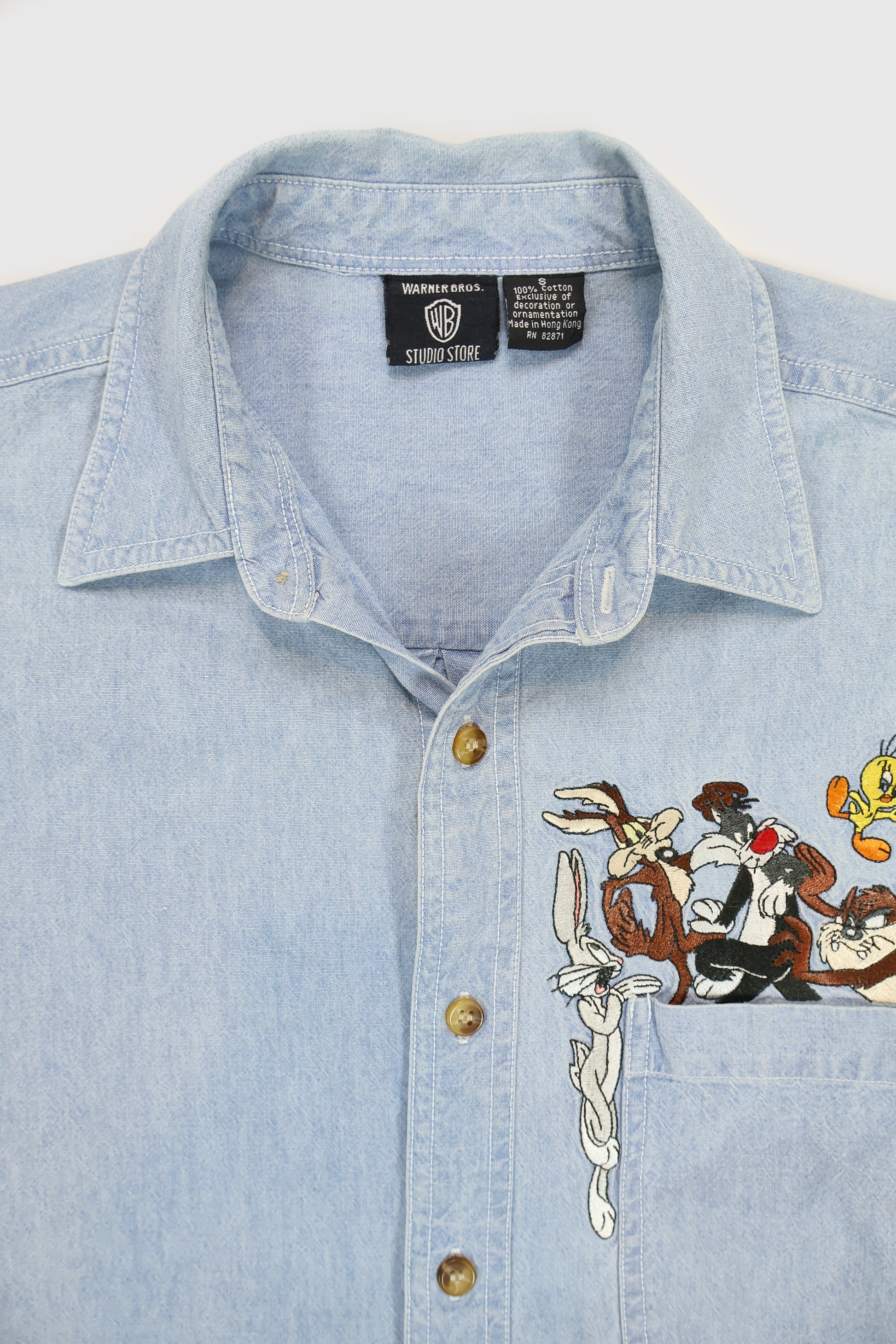 Vintage Looney Tunes Button-Down Shirt Image 3