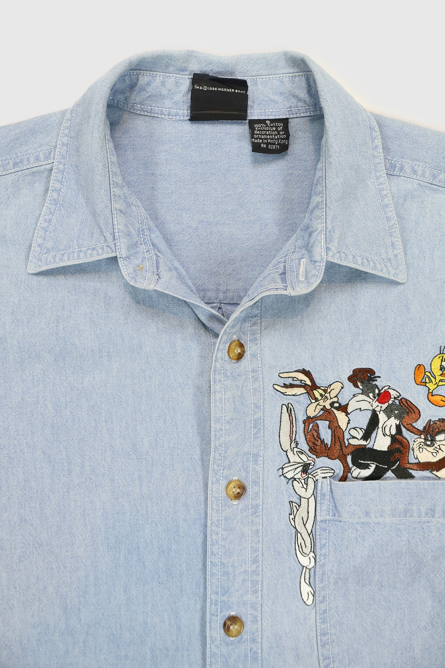 Vintage Looney Tunes Button-Down Shirt Image 2