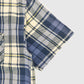 Vintage Plaid Short Sleeve Cut Off Button-Down Shirt Image 4