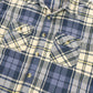 Vintage Plaid Short Sleeve Cut Off Button-Down Shirt Image 1