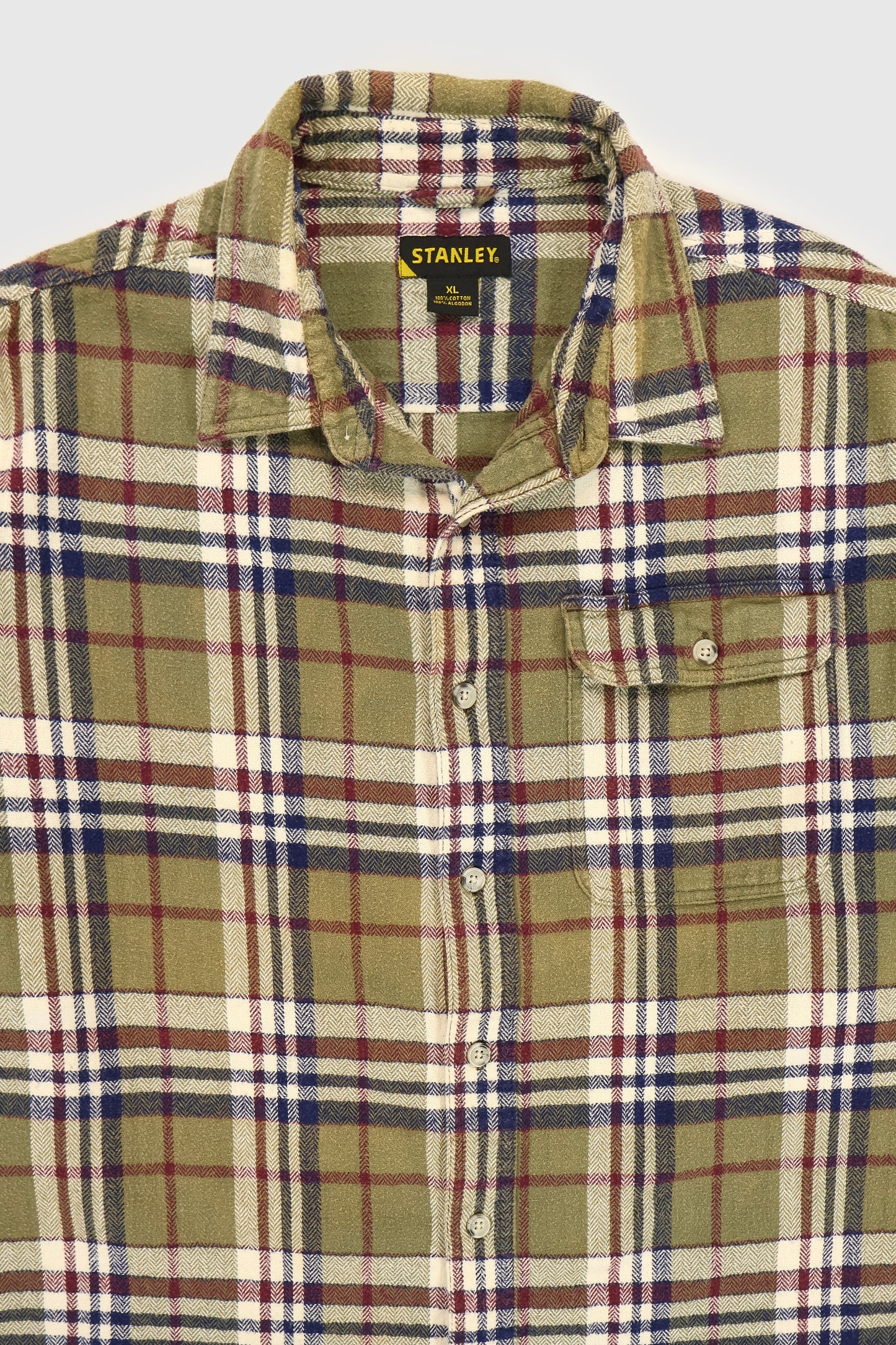 Vintage Stanley Plaid Button-Down Shirt Image 4