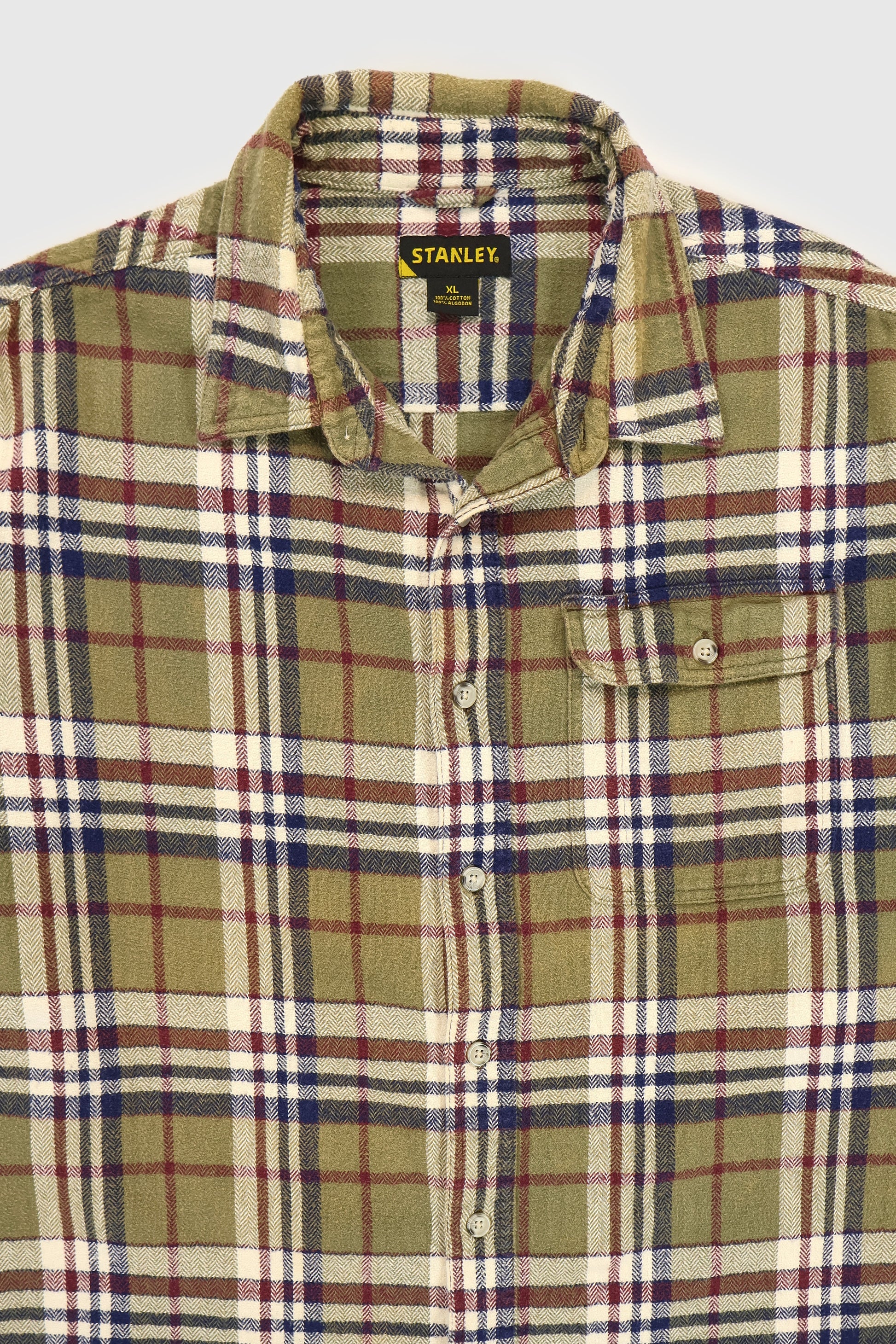 Vintage Stanley Plaid Button-Down Shirt Image 4