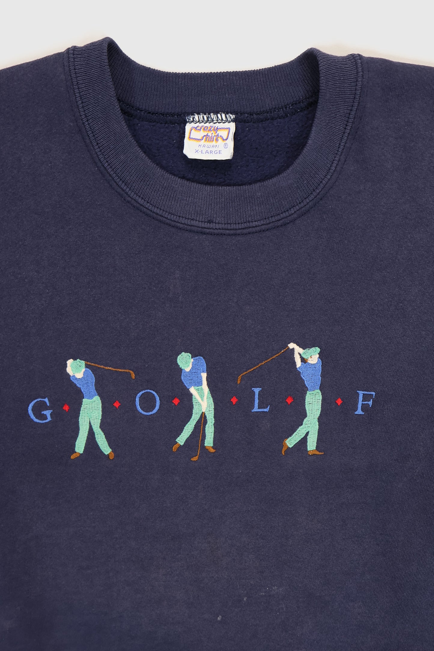Vintage Embroidered Golf Crewneck Image 2