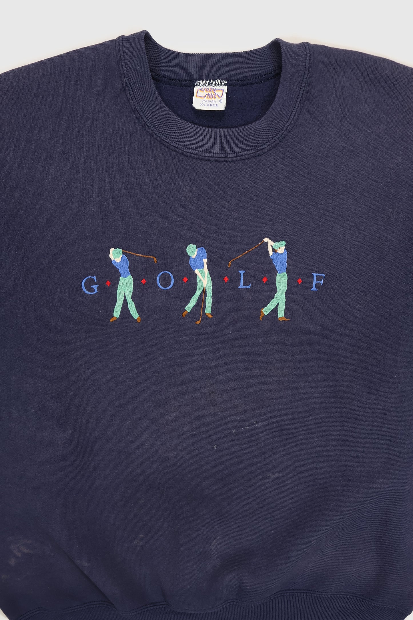 Vintage Embroidered Golf Crewneck Image 1