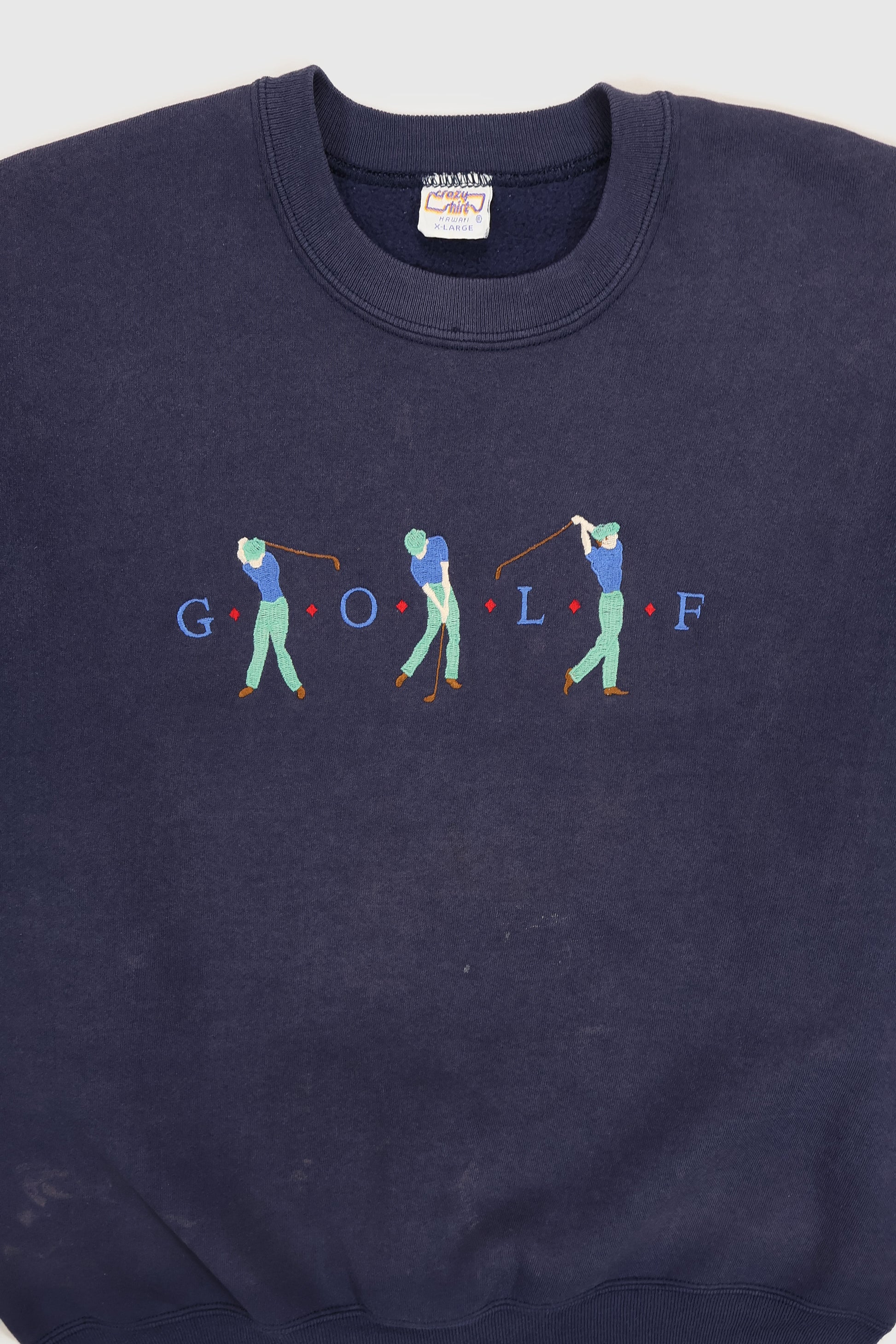 Vintage Embroidered Golf Crewneck Image 1