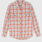Vintage Grey Plaid Flannel Button-Down Shirt Image 0