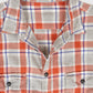 Vintage Grey Plaid Flannel Button-Down Shirt Image 2