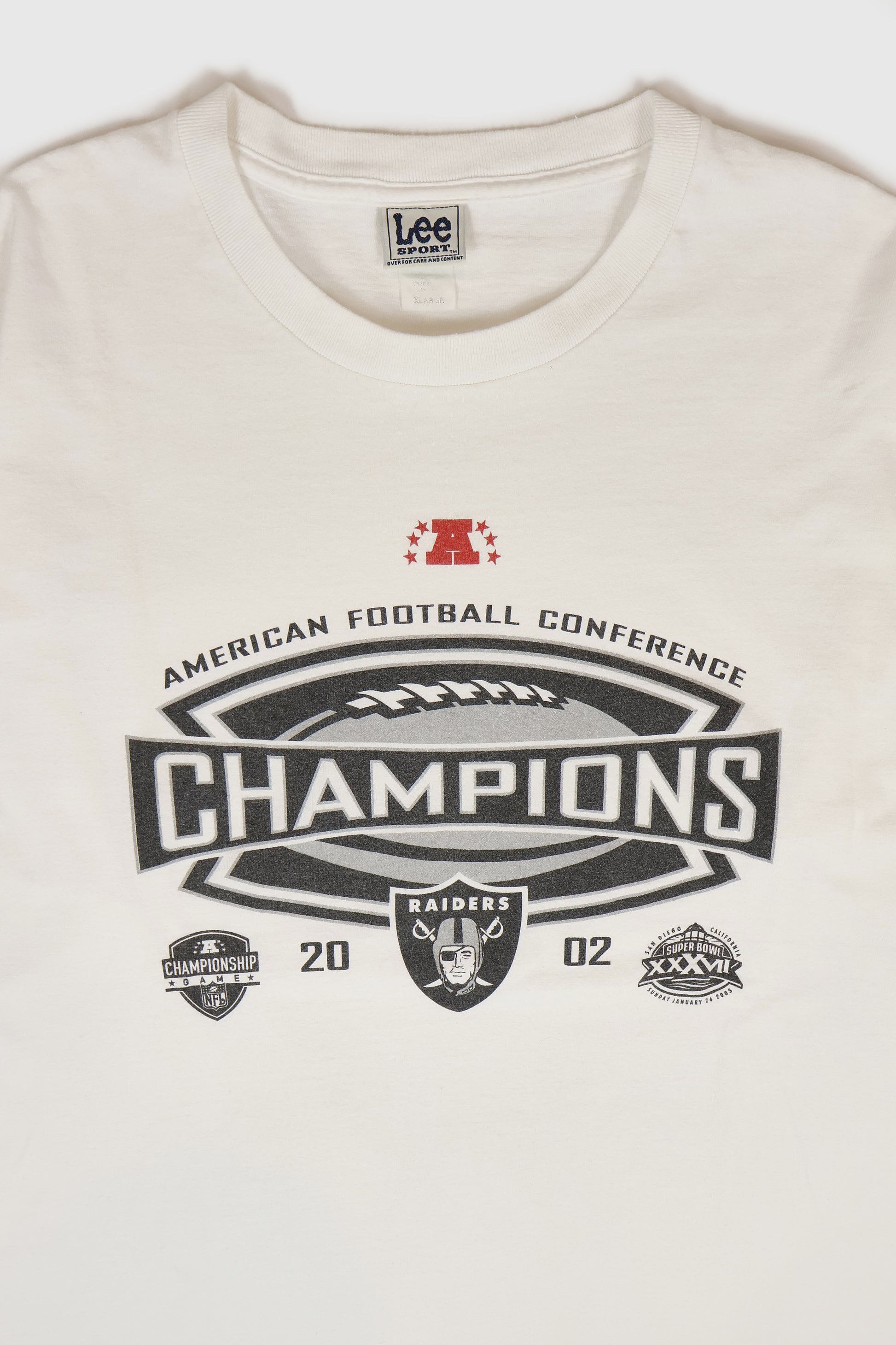 Vintage Oakland Raiders 2002 AFC Champions Tee Image 1