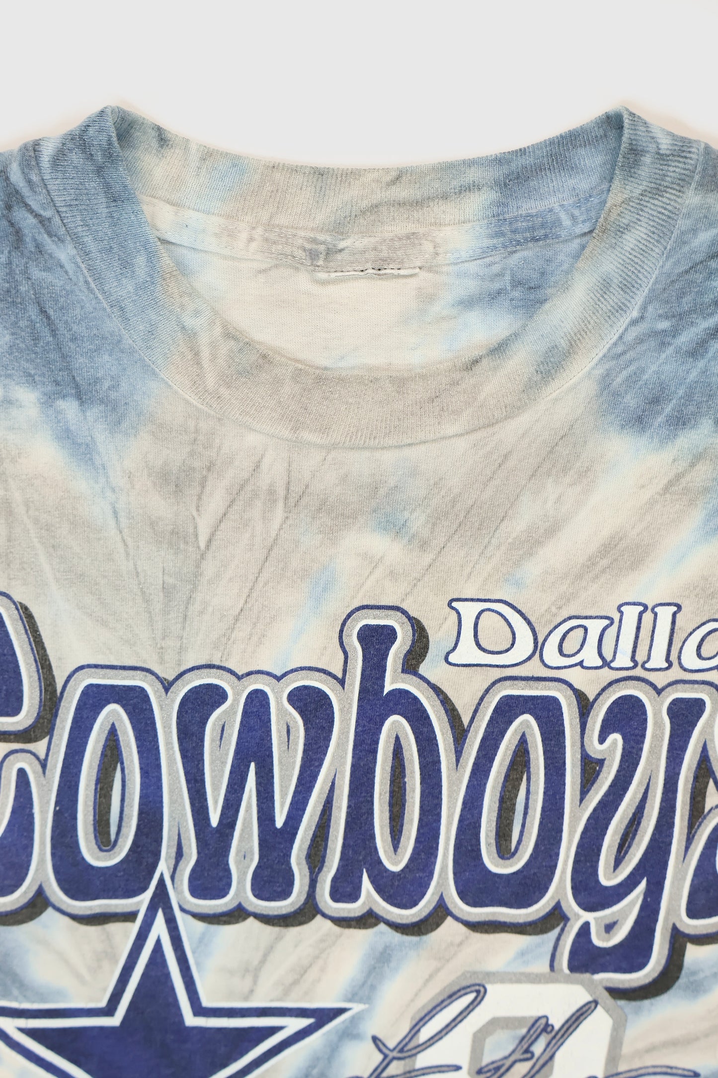 Vintage Dallas Cowboys Troy Aikman Tie Dye Tee Image 2