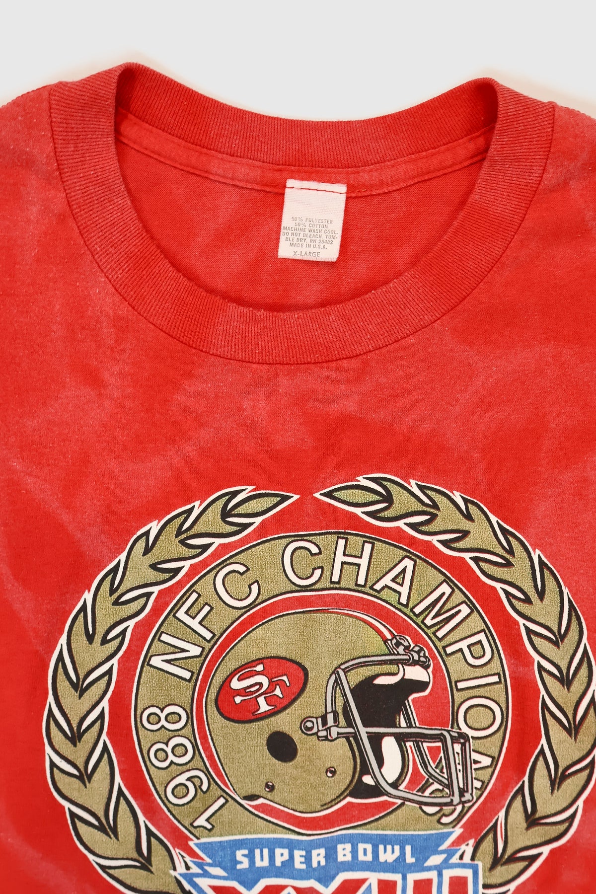 Vintage Faded San Francisco 49ers Super Bowl XXIII Tee Image 2