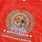 Vintage Faded San Francisco 49ers Super Bowl XXIII Tee Image 1