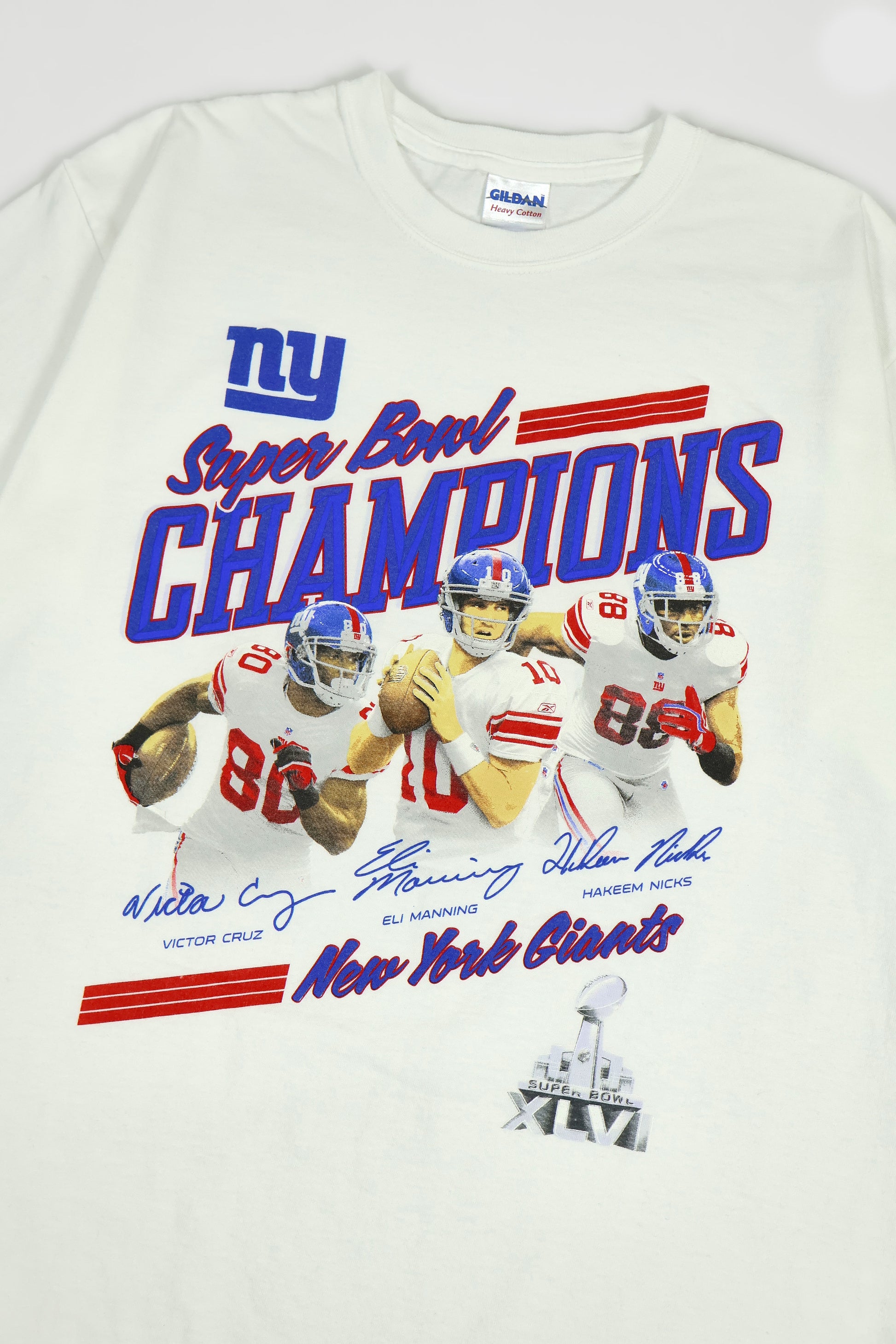 Vintage New York Giants Super Bowl XLVI Champions Tee Image 1