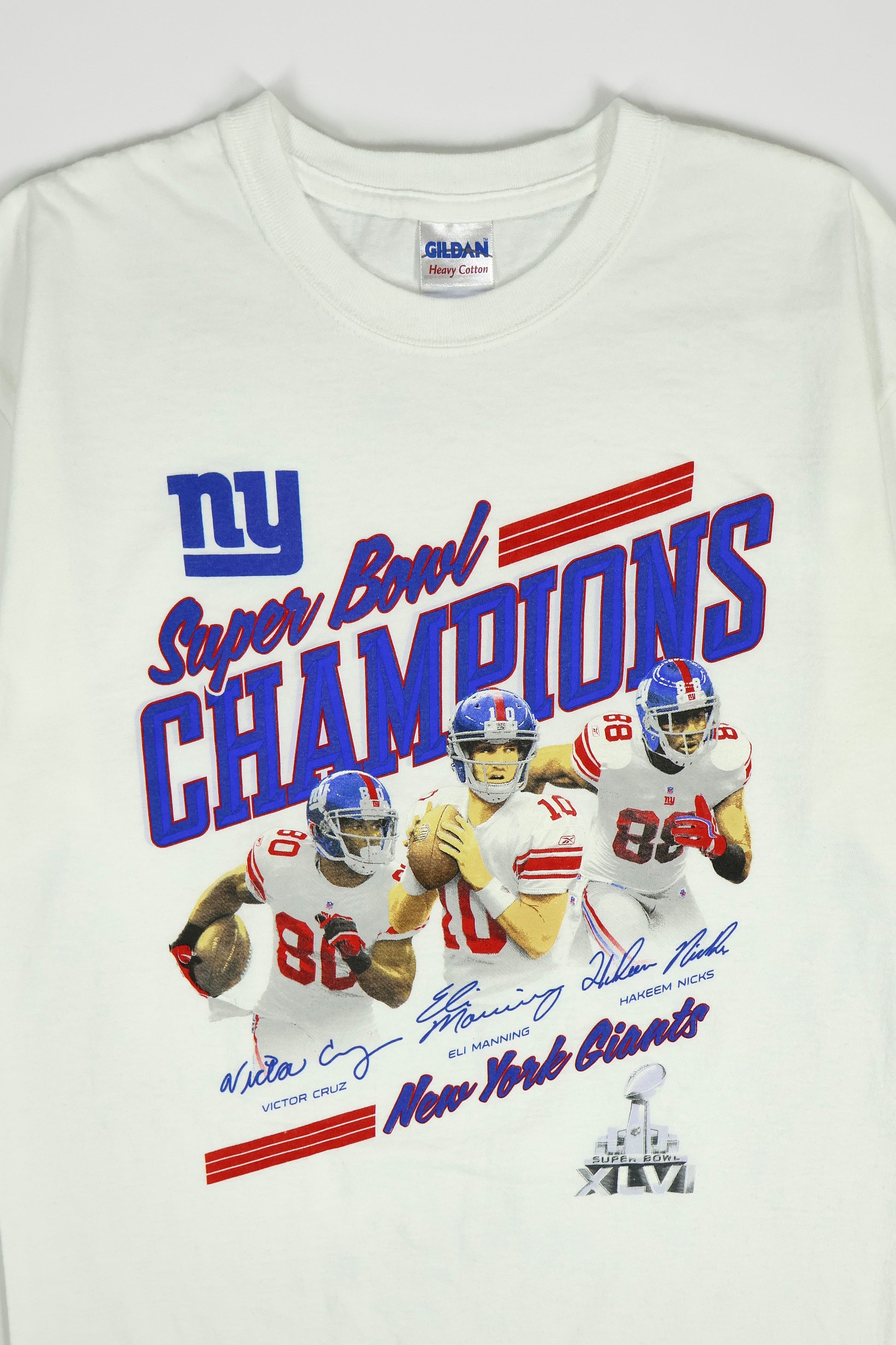 Vintage New York Giants Super Bowl XLVI Champions Tee Image 3