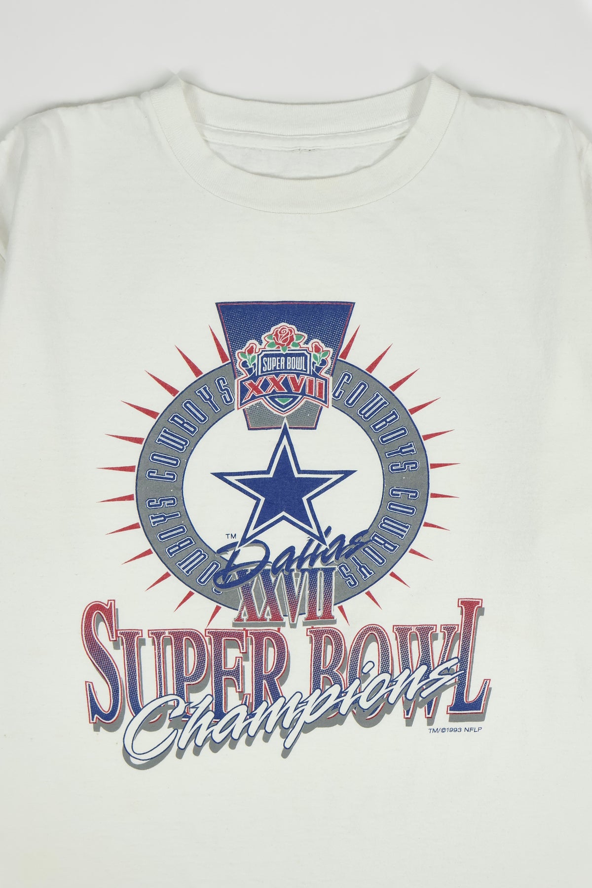 Vintage Dallas Cowboys Super Bowl XXVII Champions Tee Image 3